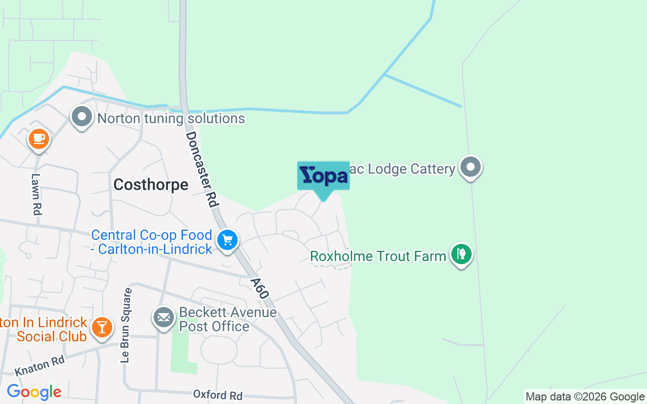 Map showing the location of S81 9FB