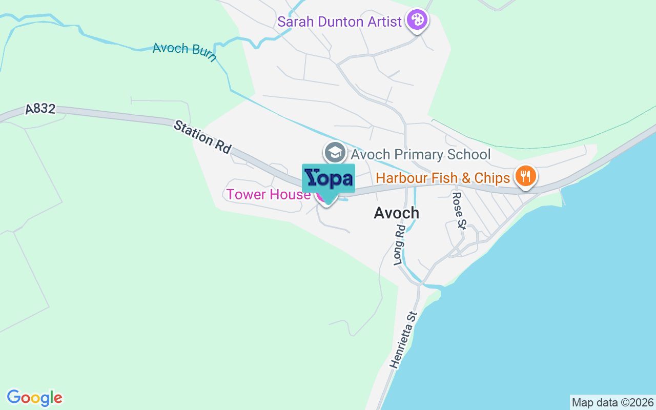 Map showing the location of IV9 8PS