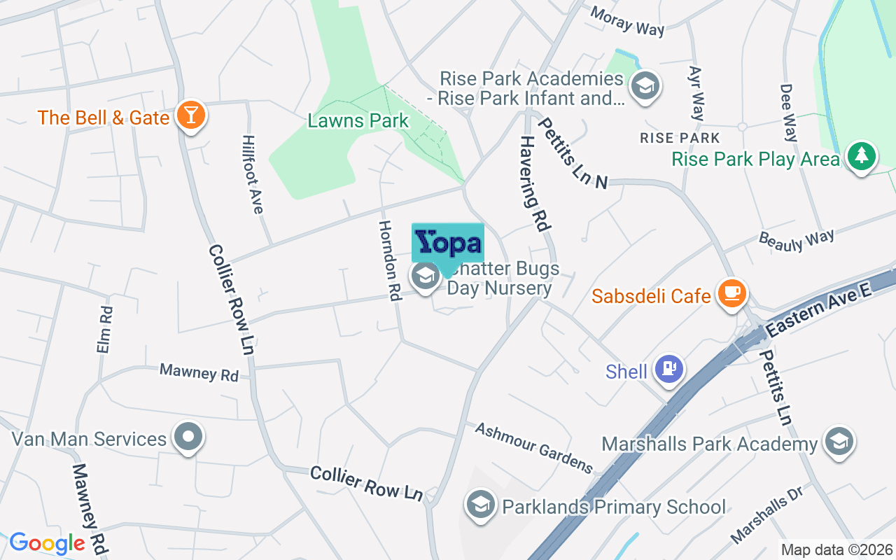 Map showing the location of RM5 3ET