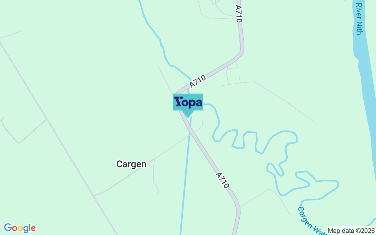 Map showing the location of DG2 8ES