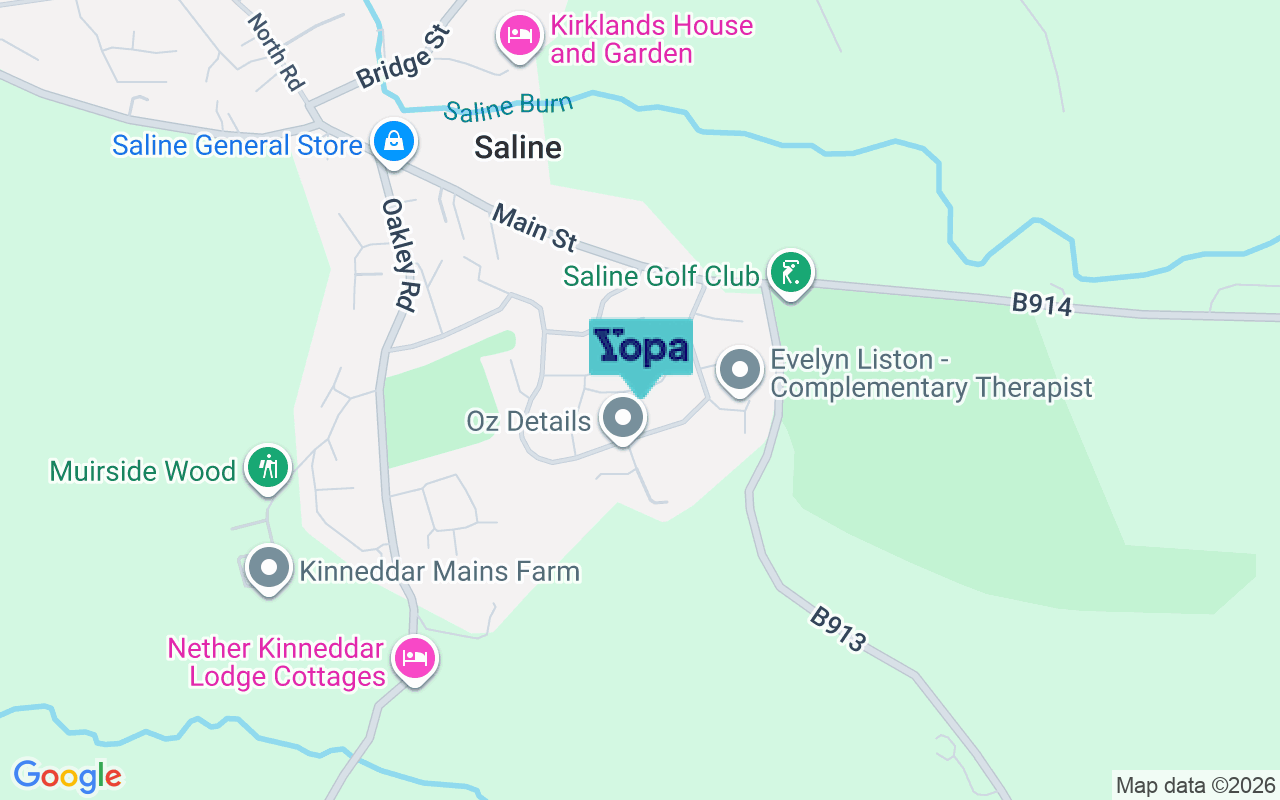 Map showing the location of KY12 9TR