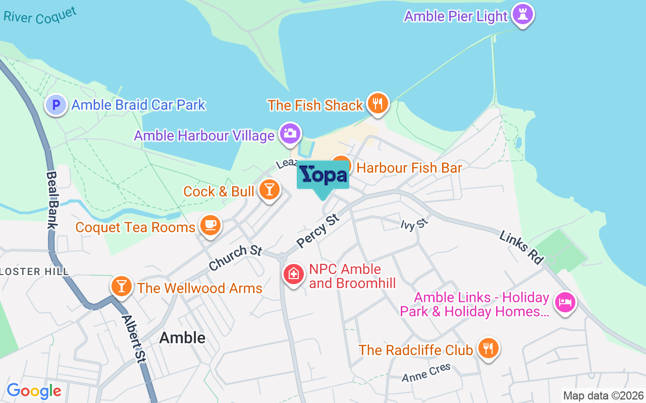 Map showing the location of NE65 0AE