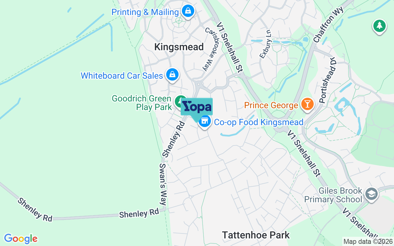 Map showing the location of MK4 4LU