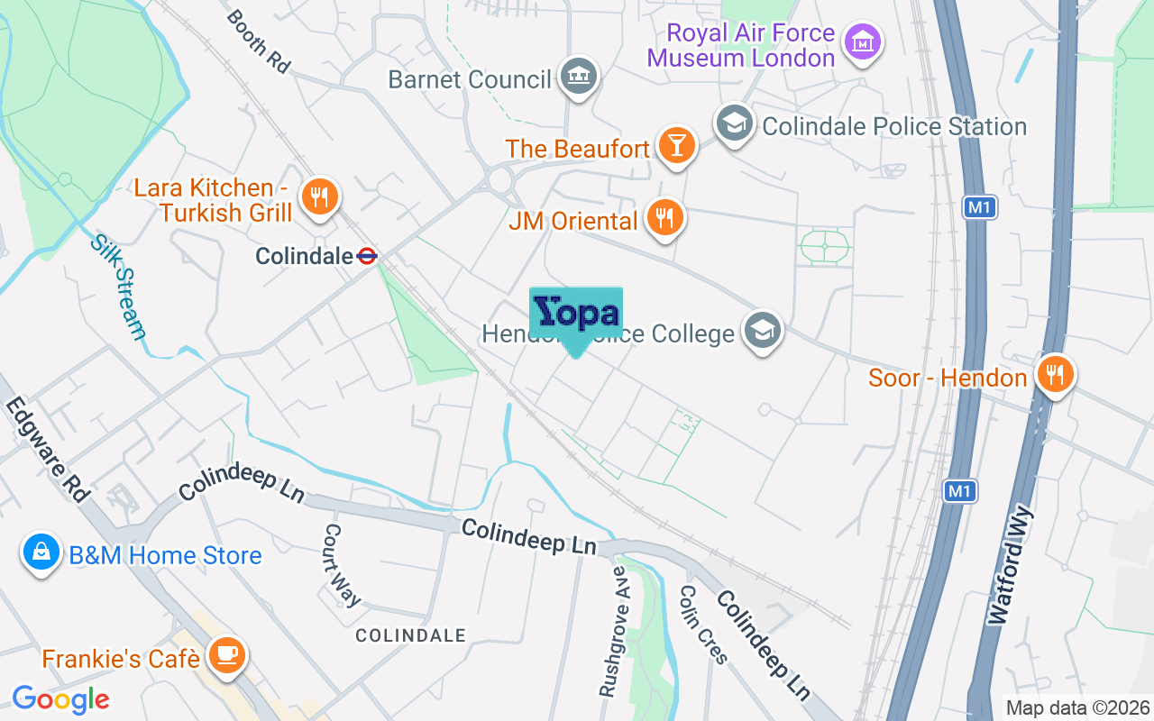 Map showing the location of NW9 4EP