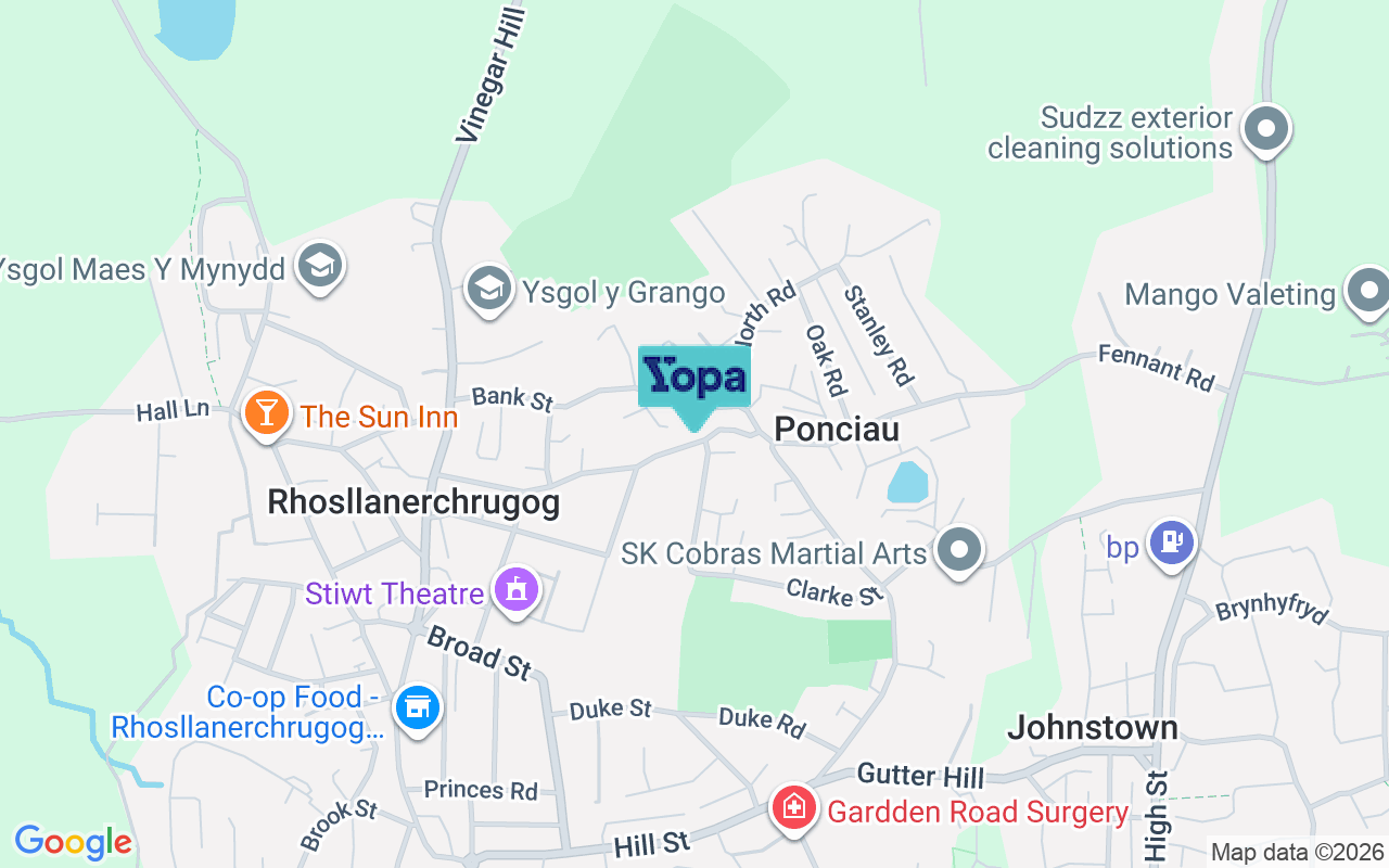 Map showing the location of LL14 1RW