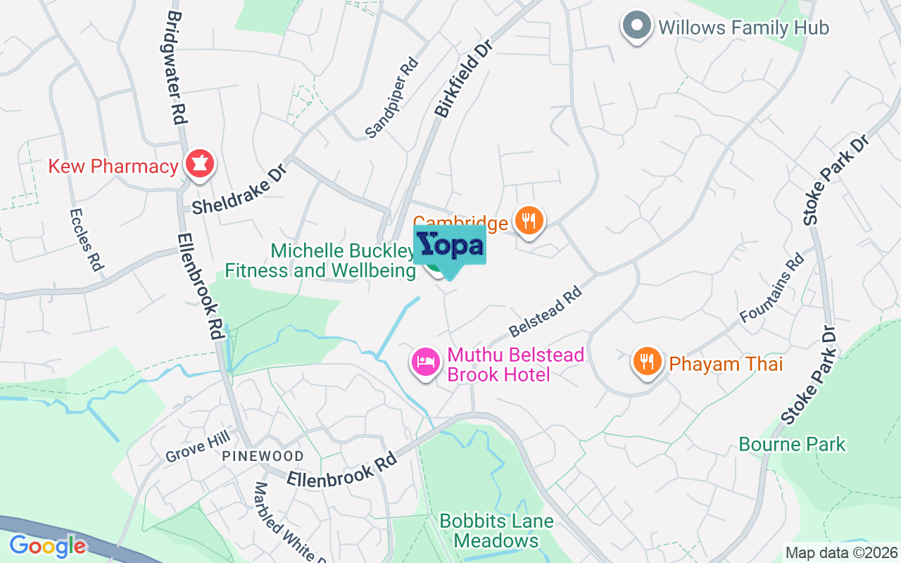 Map showing the location of IP2 9EN