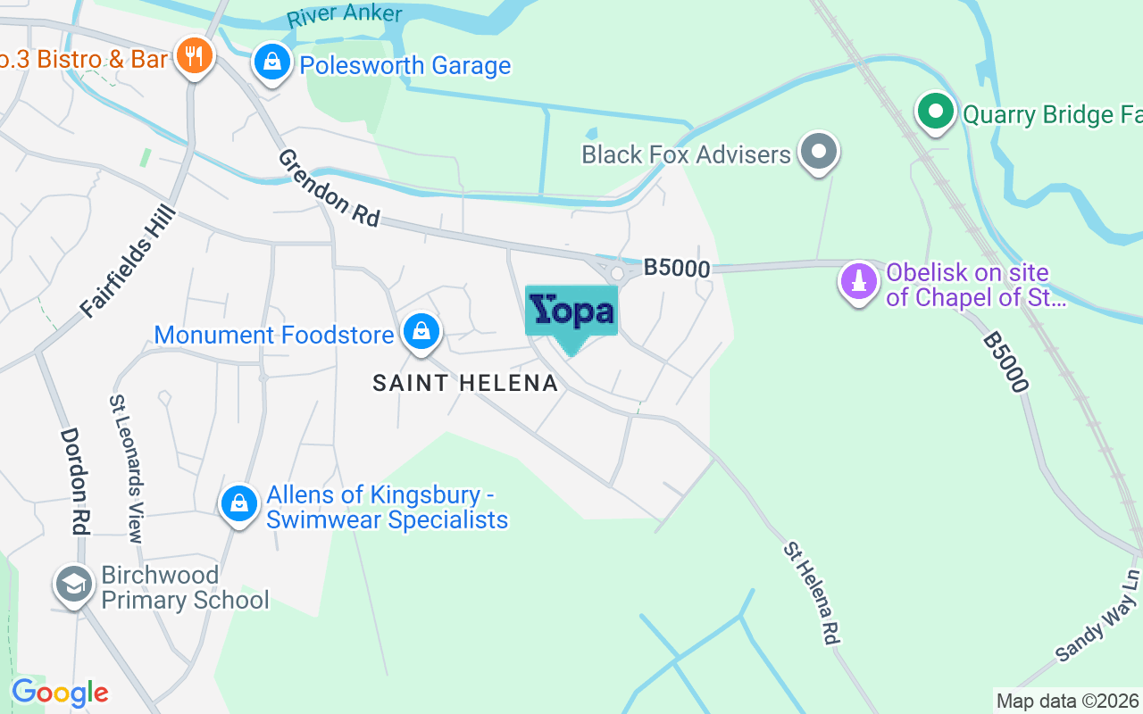 Map showing the location of B78 1PB