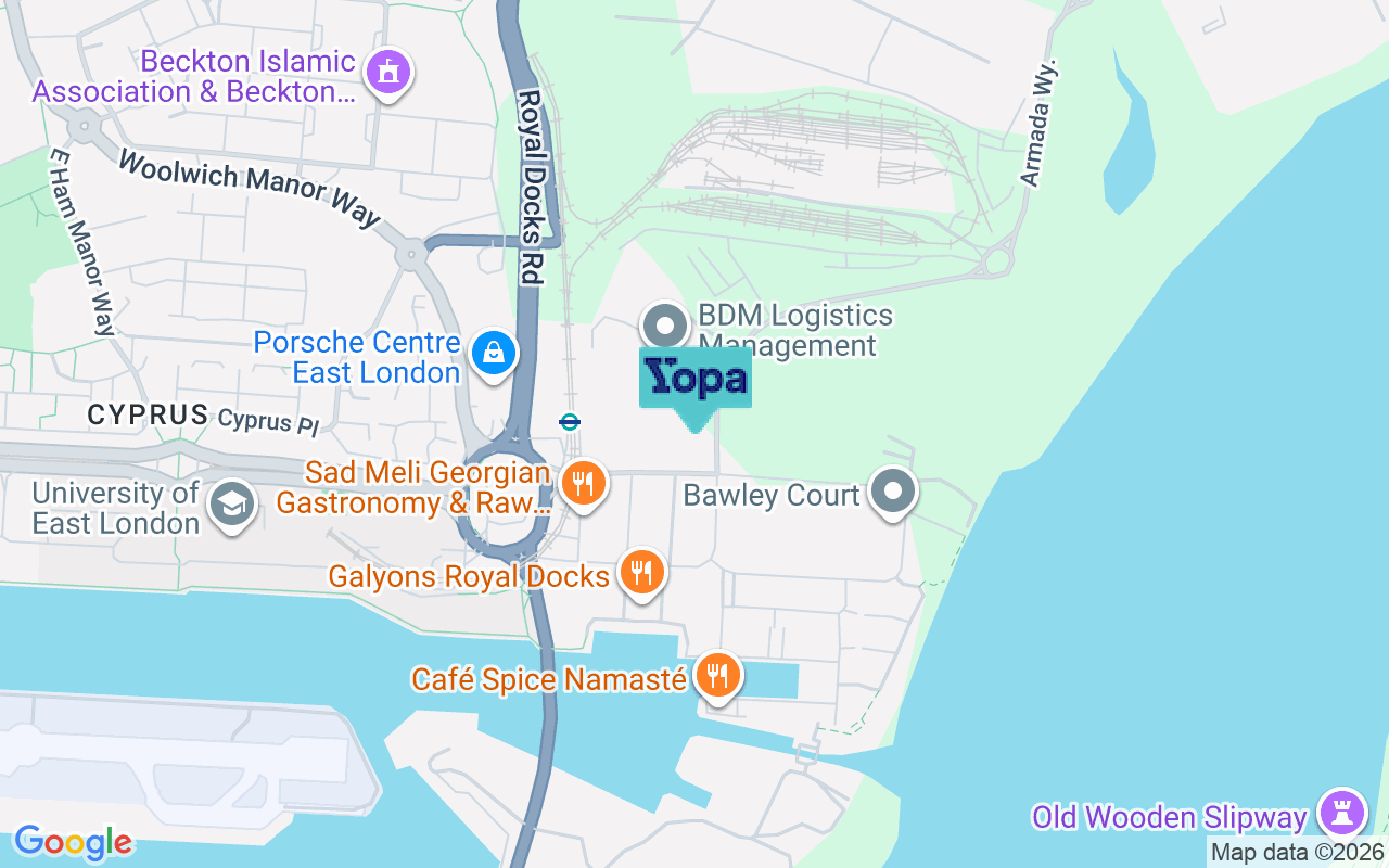 Map showing the location of E6 7AF