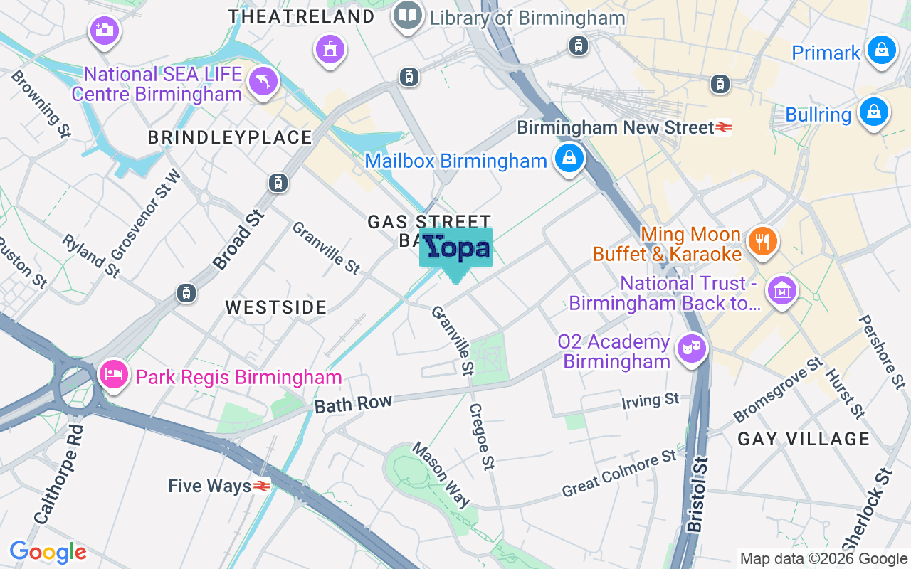 Map showing the location of B1 1PR