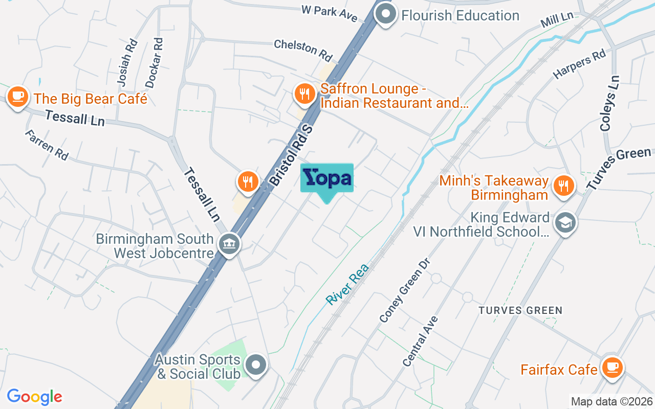 Map showing the location of B31 2GA