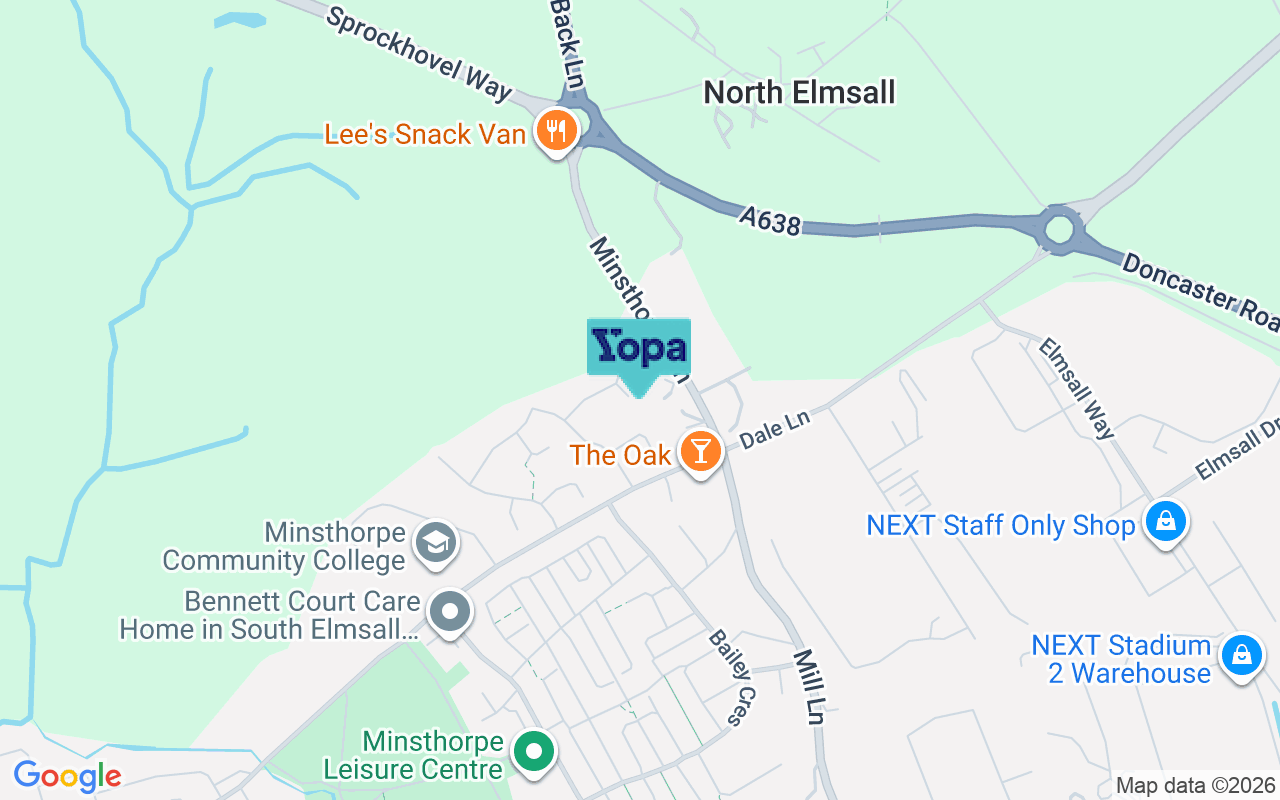Map showing the location of WF9 2XW