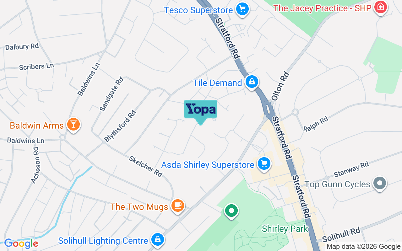 Map showing the location of B90 2DY