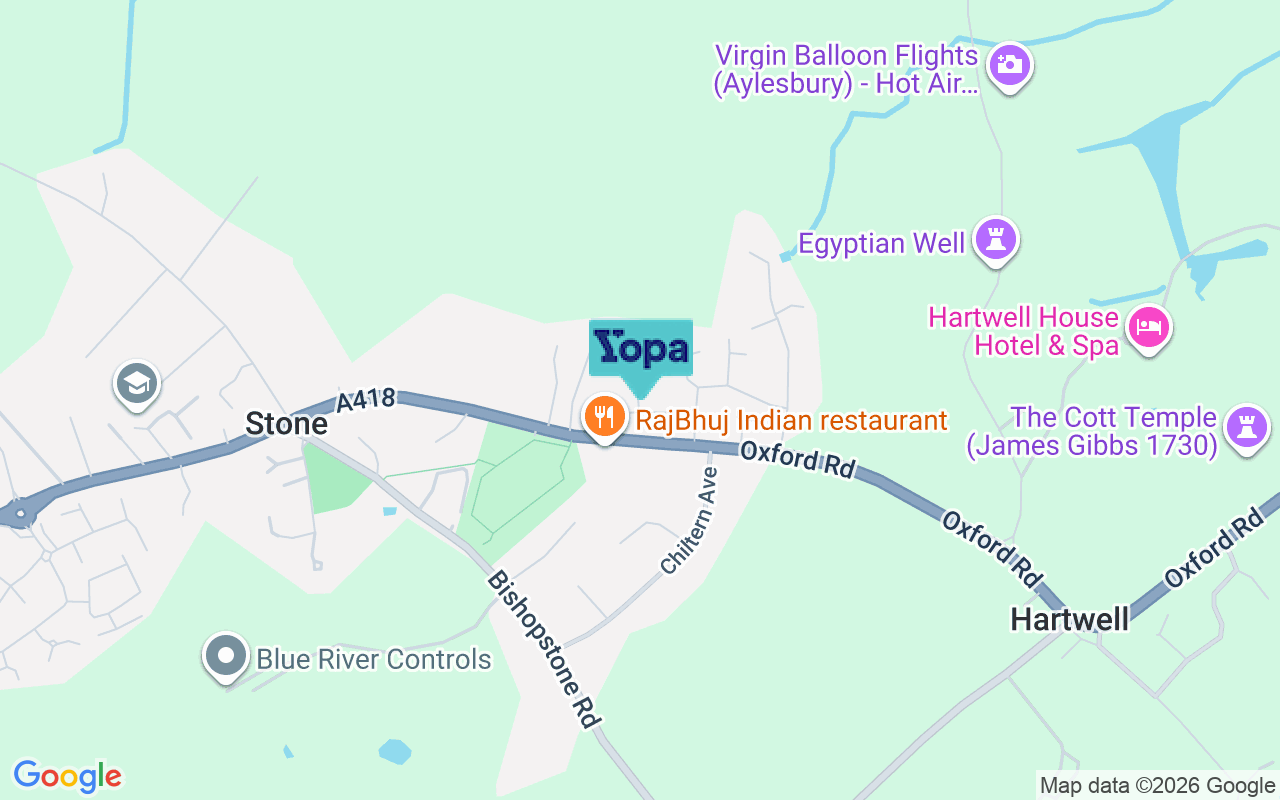 Map showing the location of HP17 8NJ
