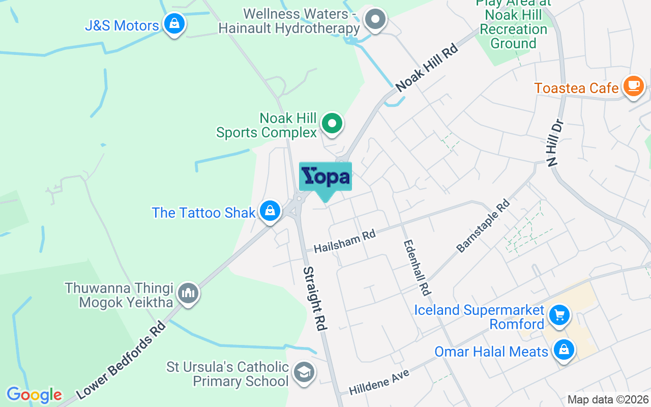 Map showing the location of RM3 7GP