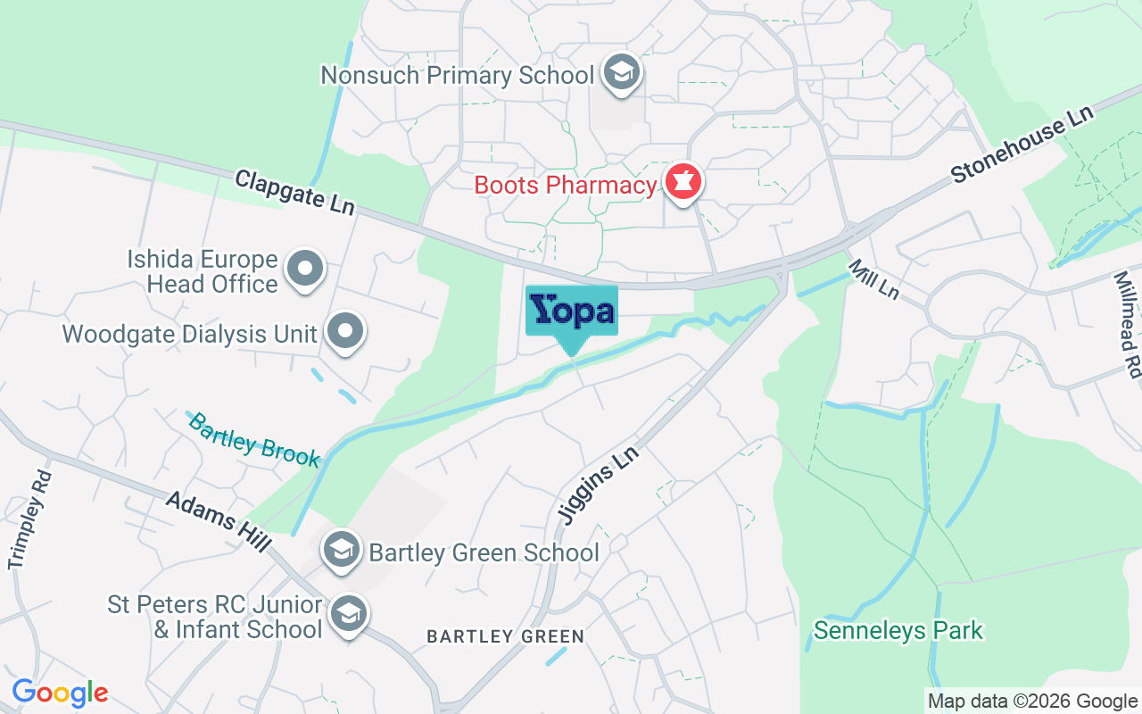 Map showing the location of B32 3HR