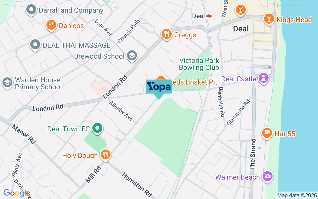 Map showing the location of CT14 9AH