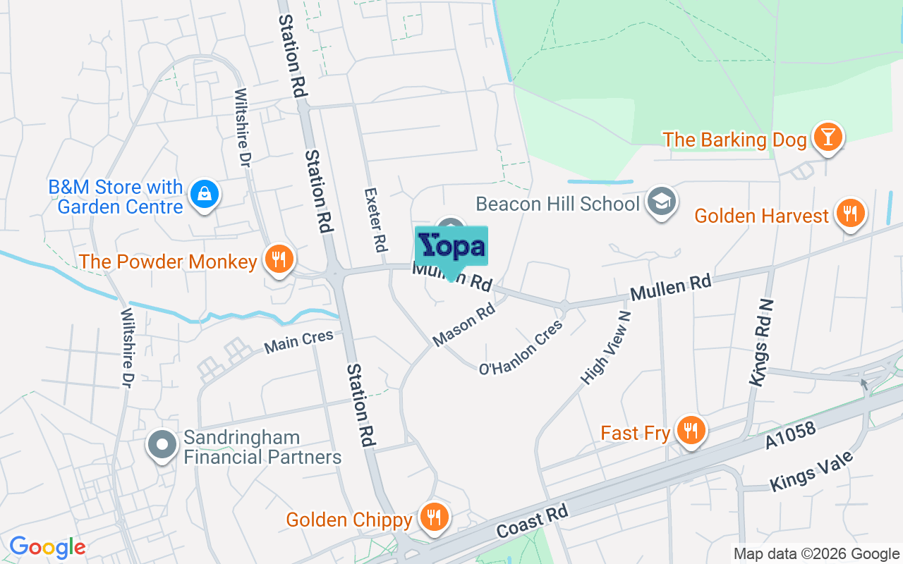 Map showing the location of NE28 9EP