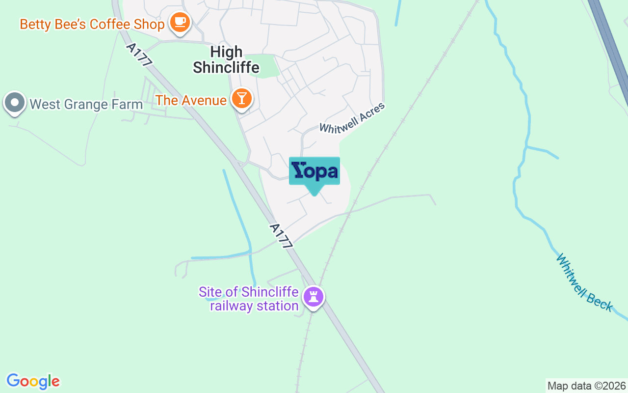 Map showing the location of DH1 2YJ