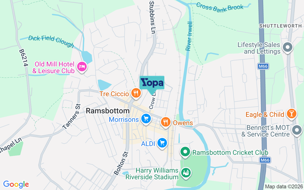 Map showing the location of BL0 9BR