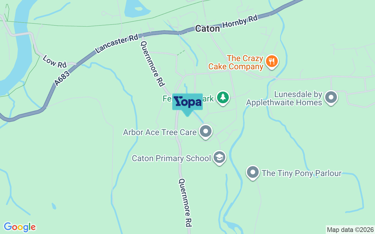 Map showing the location of LA2 9NF