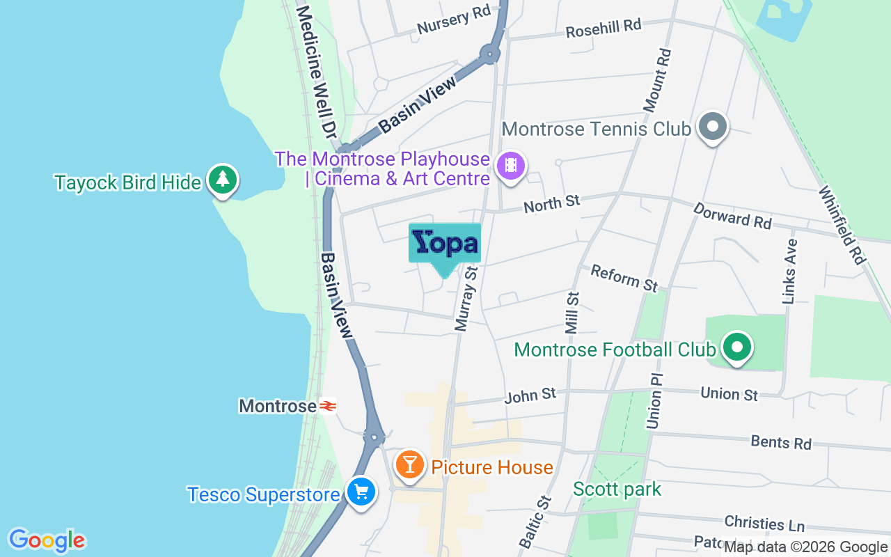 Map showing the location of DD10 8LF