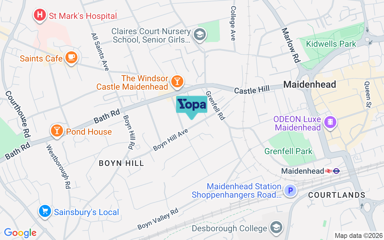 Map showing the location of SL6 4ER