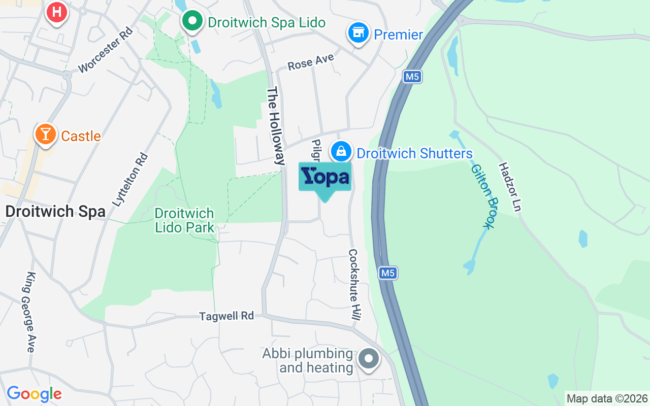 Map showing the location of WR9 7AR