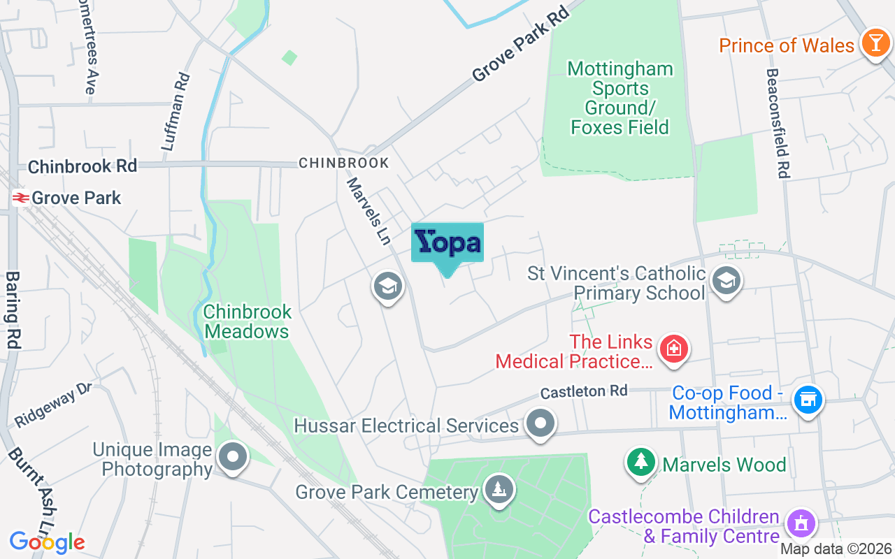 Map showing the location of SE9 4JF