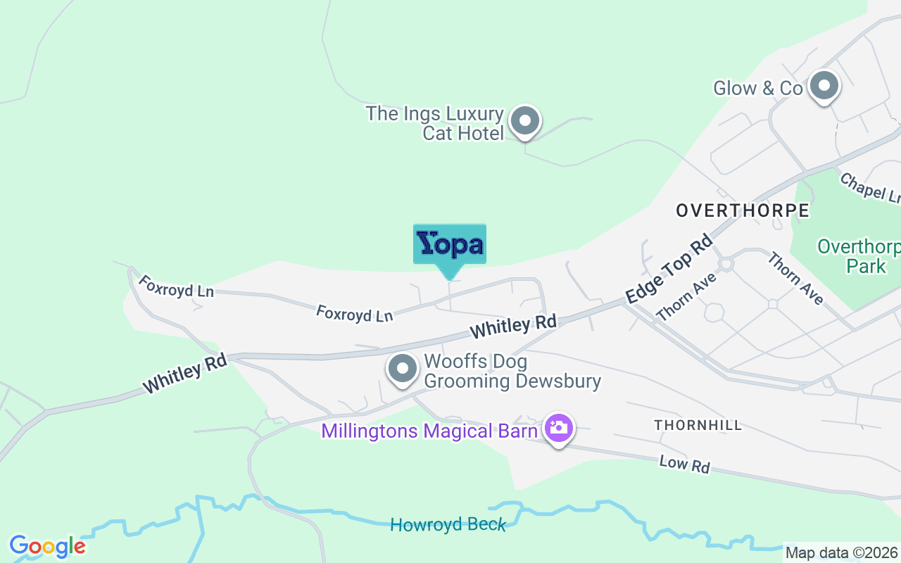 Map showing the location of WF12 0BD
