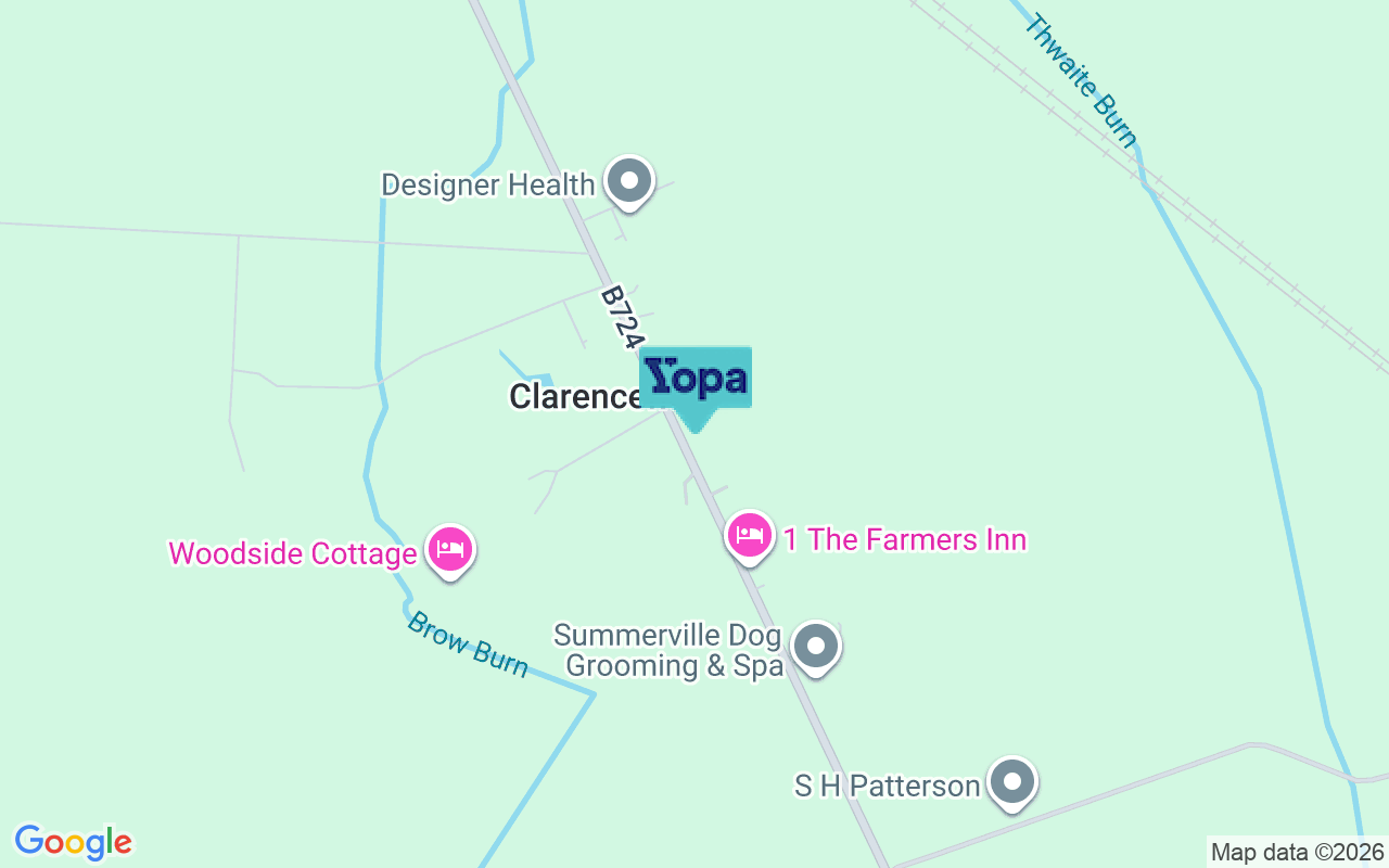Map showing the location of DG1 4NF