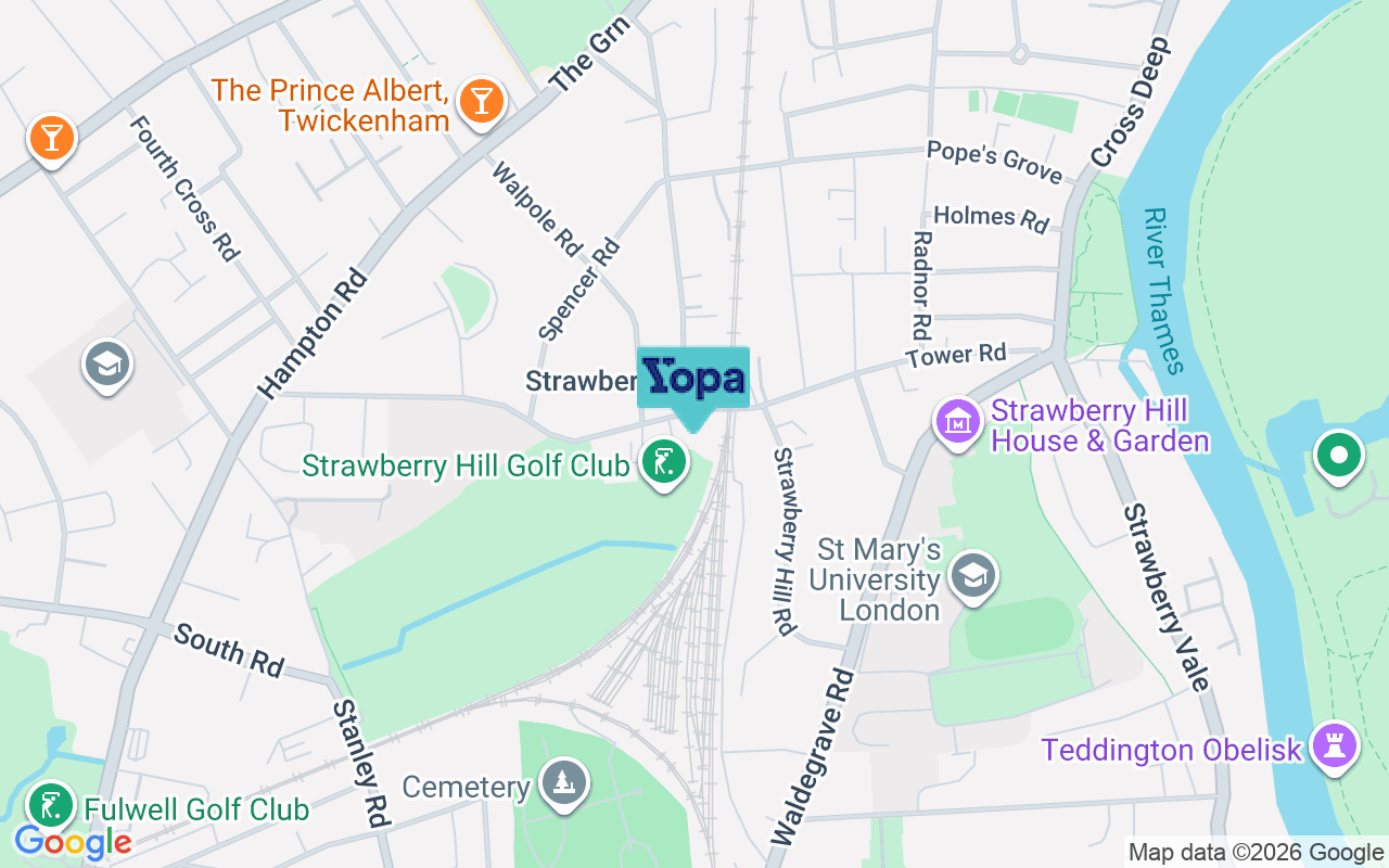 Map showing the location of TW2 5SG