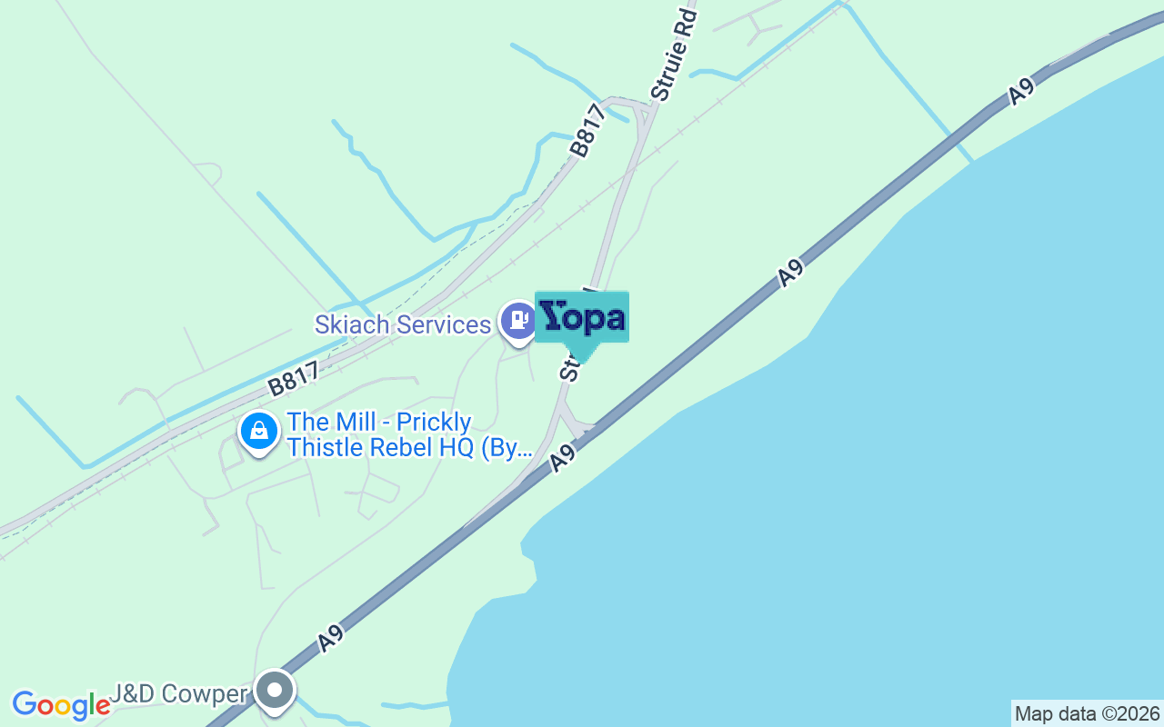 Map showing the location of IV17 0XR