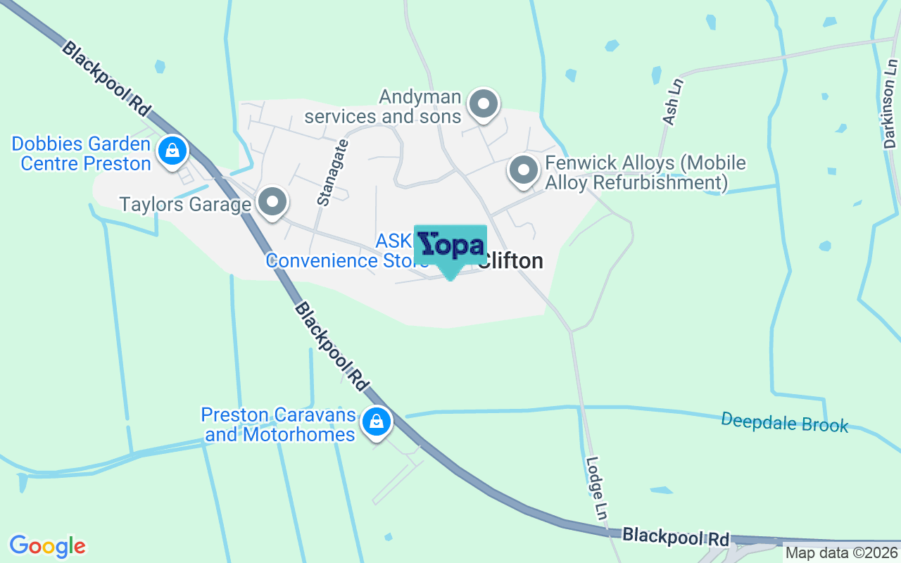 Map showing the location of PR4 0ZA