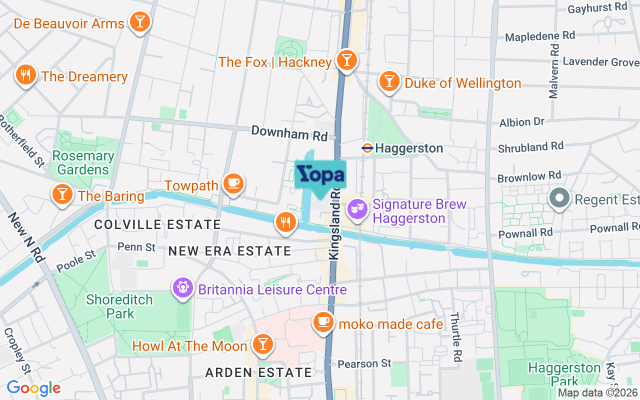 Map showing the location of E8 4DQ