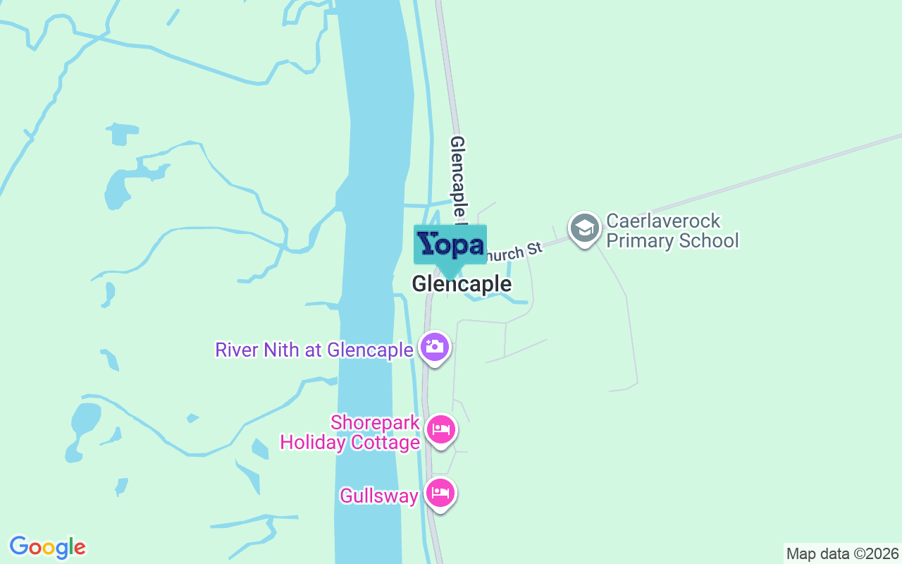 Map showing the location of DG1 4RE