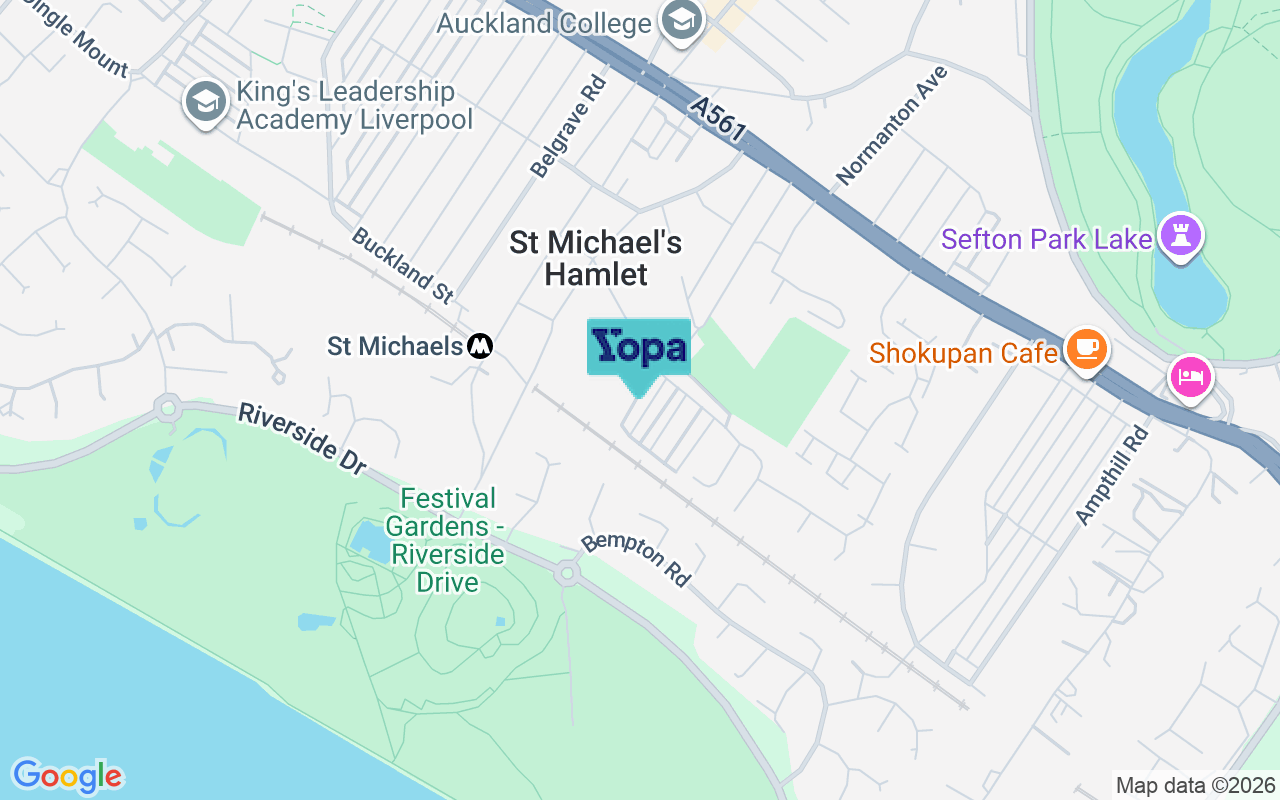 Map showing the location of L17 7BL
