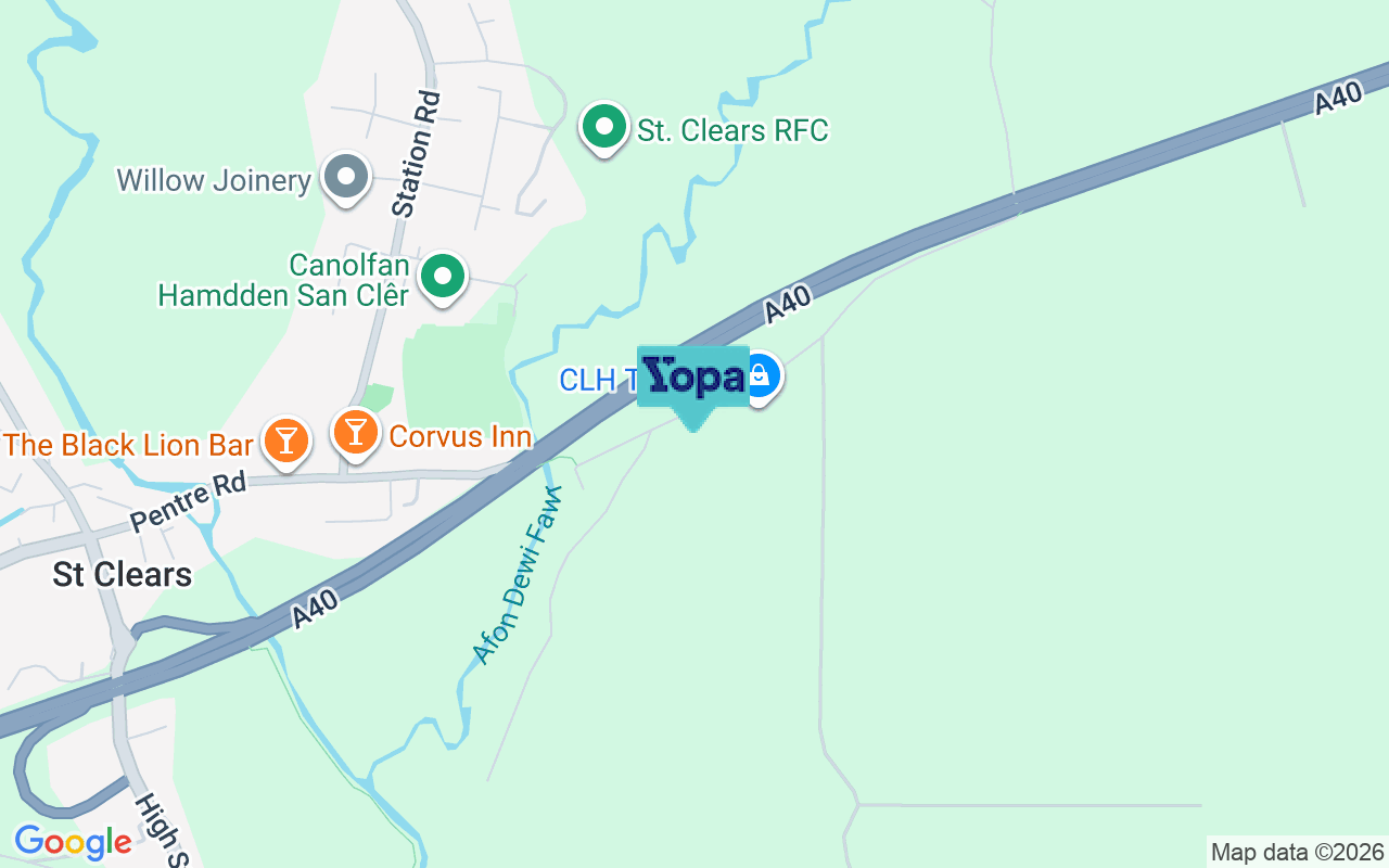 Map showing the location of SA33 4LX