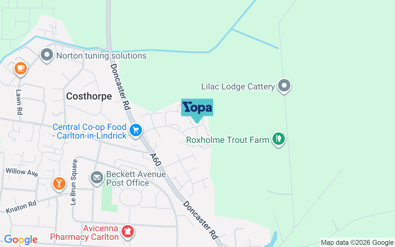 Map showing the location of S81 9BF