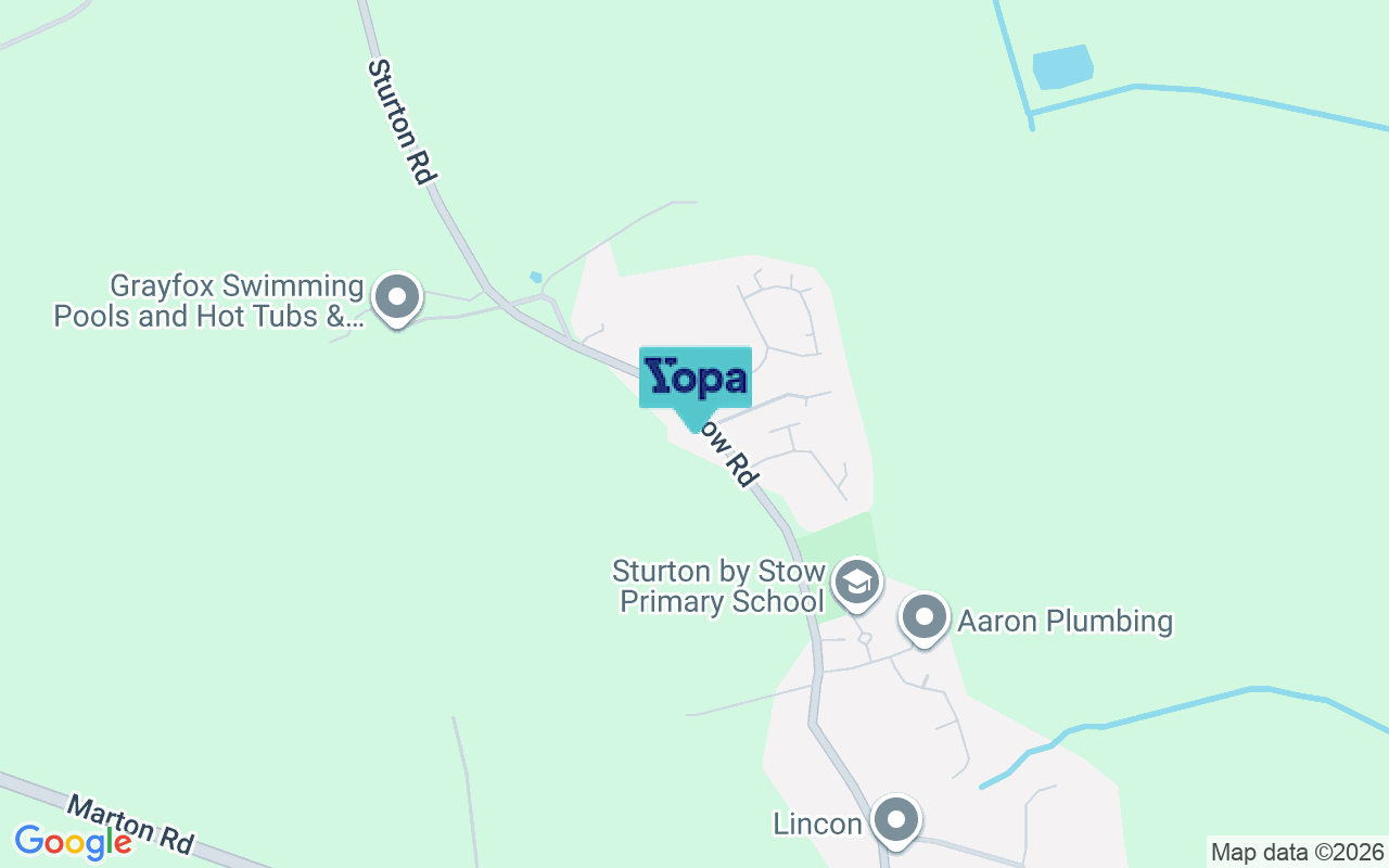 Map showing the location of LN1 2BZ