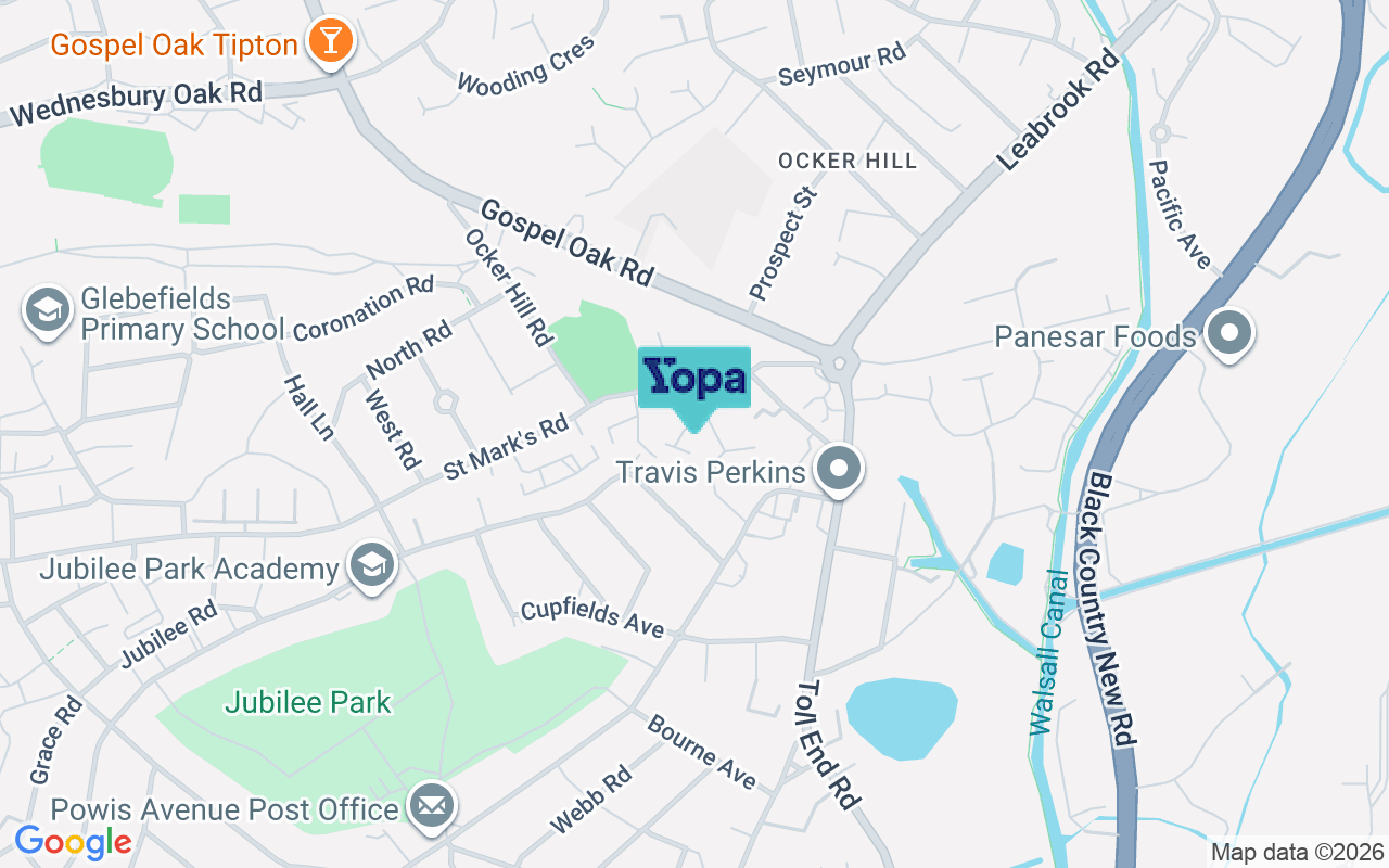 Map showing the location of DY4 0WE