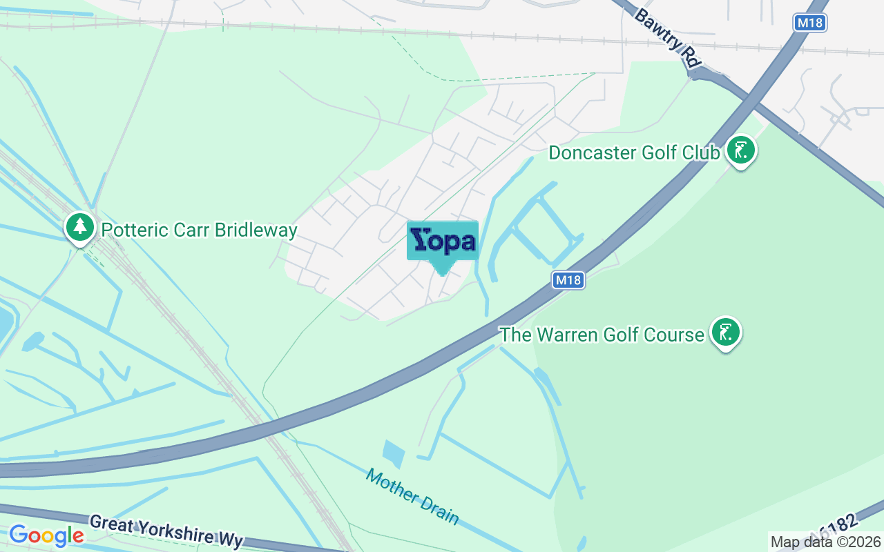 Map showing the location of DN4 7FT