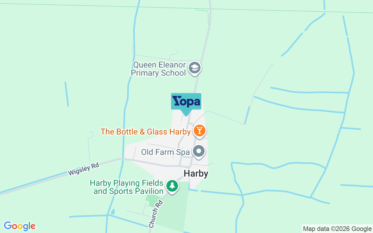 Map showing the location of NG23 7EP