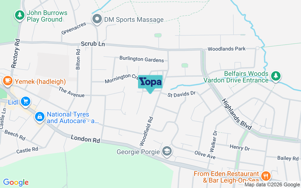 Map showing the location of SS7 2EW