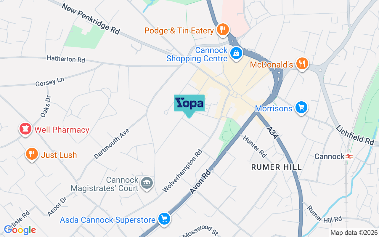 Map showing the location of WS11 1AG