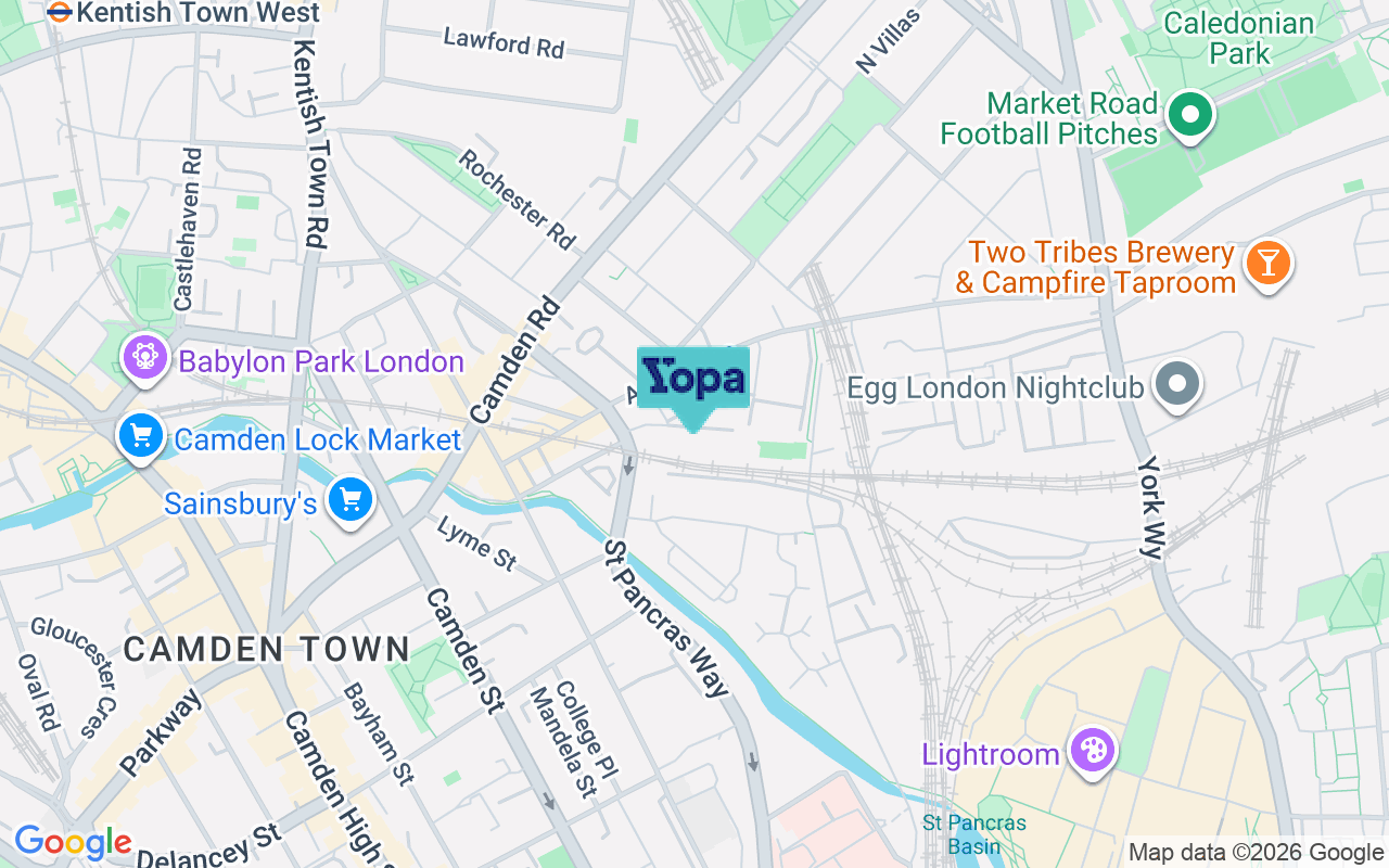 Map showing the location of NW1 0RE