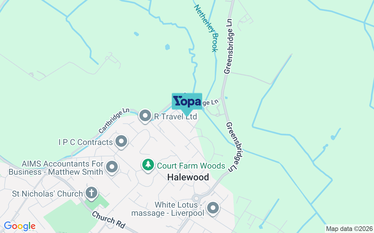 Map showing the location of L26 6BU
