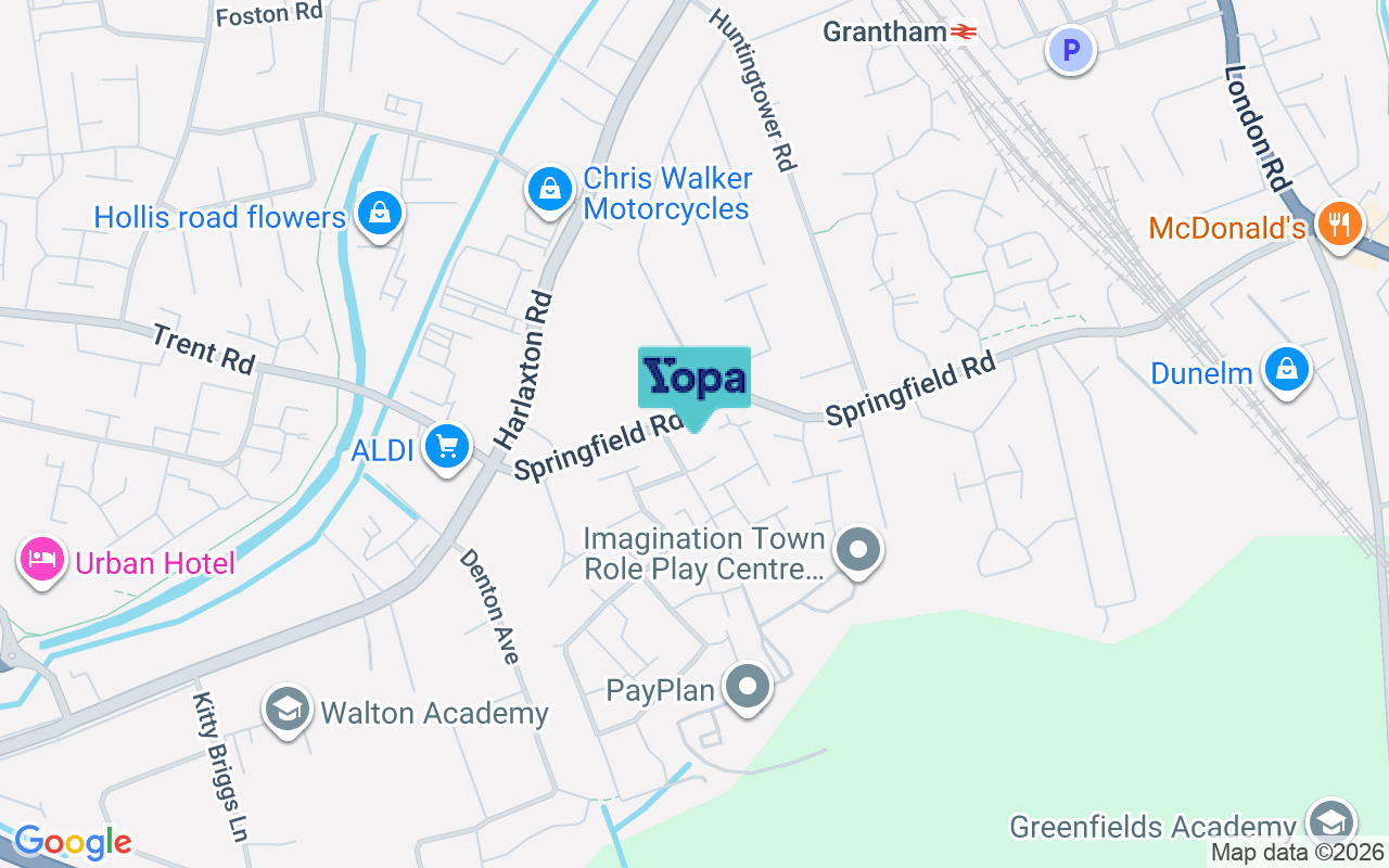 Map showing the location of NG31 7GJ