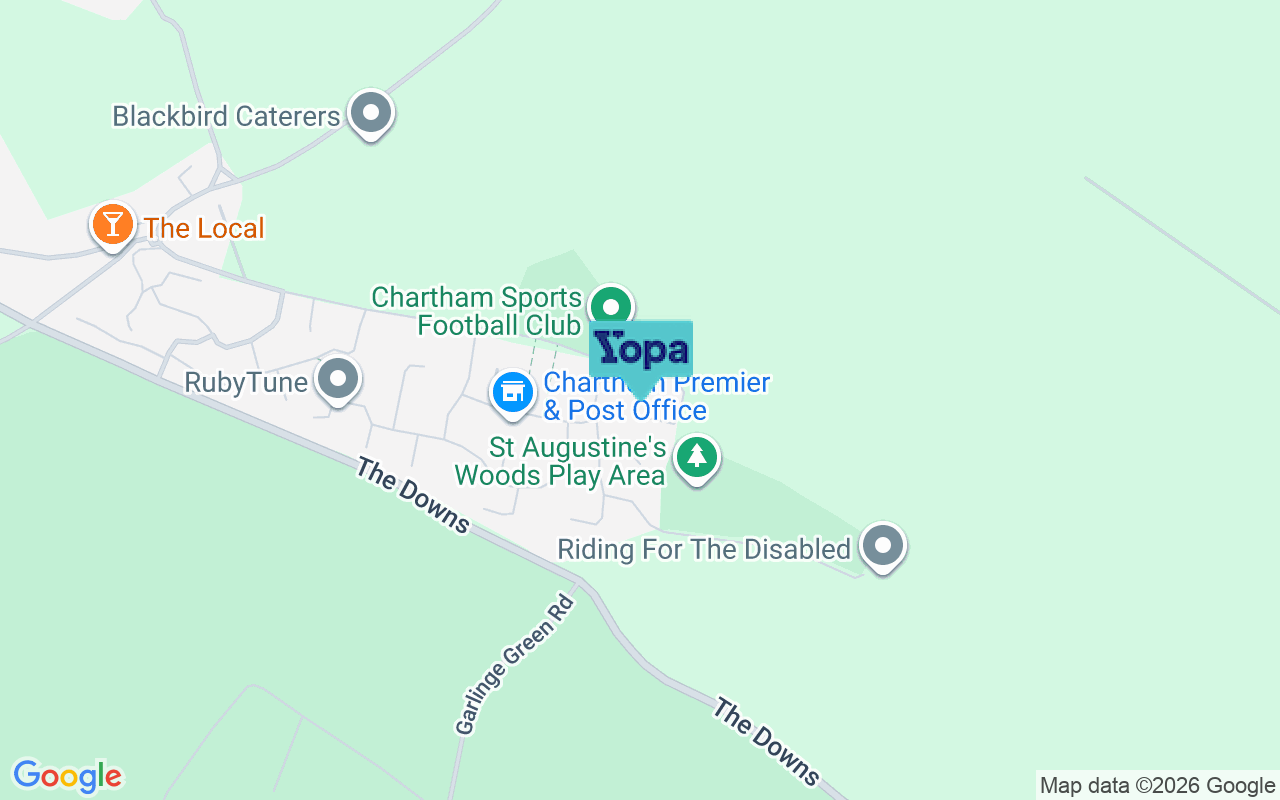 Map showing the location of CT4 7TD