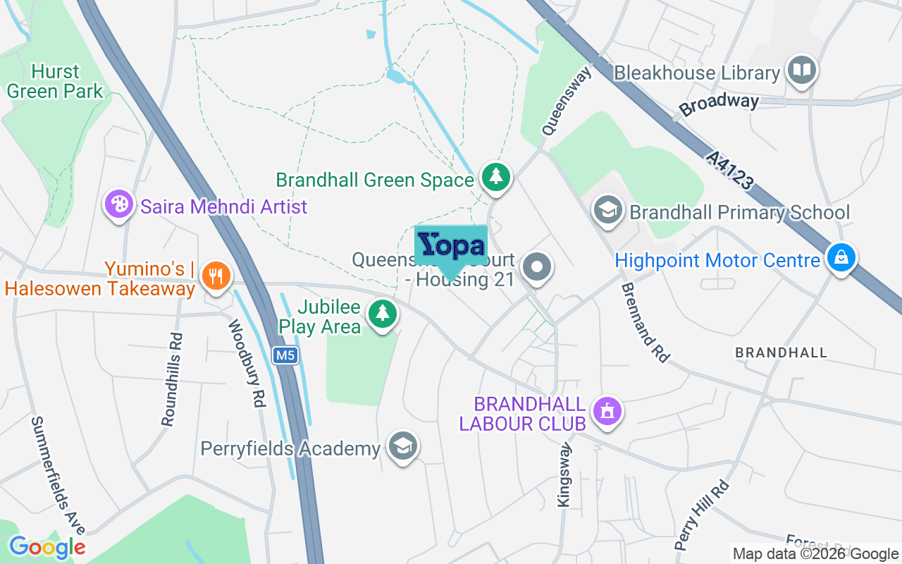 Map showing the location of B68 0HU