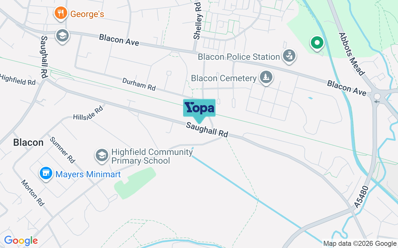 Map showing the location of CH1 5EU